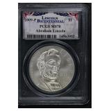2009 P $1 PCGS MS 70 Lincoln Bicentennial
