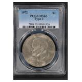 1972 $1 PCGS MS65 Type 3 Eisenhower Dollar