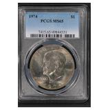 1974 $1 PCGS MS65 Eisenhower Dollar