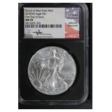 2018 (W) $1 NGC MS70 Silver Eagle FDOI West Point