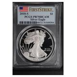 2018 S $1 PCGS PR70 DCAM Silver Eagle
