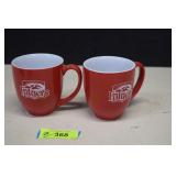Two Vintage Collectible Folgers Coffee Mugs