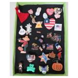 Holiday Novelty Pins: Easter, Valentines, July 4th