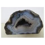 Agate Geode with Quartz Crystals 1lb, 5.3oz