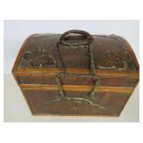 Vintage Asian Butterfly Moth Treasure Chest