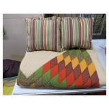 Handsewn King Size Quilt and 4 Pillows