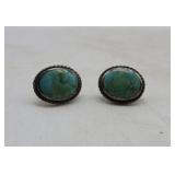 Sterling Turquoise Stud Earrings