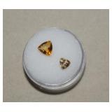1.00cwt Citrine & 0.60cwt Tourmaline Trillions