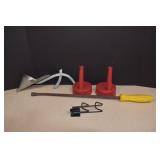 Pry bar, Oil Spouts & More