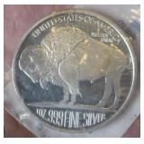AMPEX Buffalo Silver Round 1oz .999 Silver Bullion