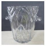 Vintage Art Deco Style Cut Lead Crystal Ice Bucket