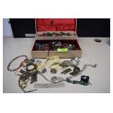 Jewelry Box w/Costume Jewelry