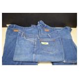 Three Pair Wrangler Jeans 40x36