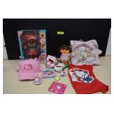 Lot of Hello Kitty & KindiKids Doll