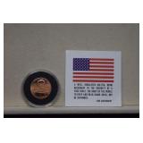 Micro Engraved Second Amendment on 2019 Penny