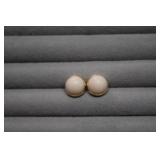 Earrings Marked Tiffany & Co.*, Peach Color Stone