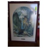 Tower Falls 1872 By Thomas Moran Framed