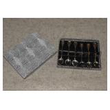 Set of Six Vtg Silver&Gold Plated Italian Coffee