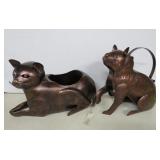 NEW Metal Cat Watering Can and Planter