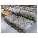 Four Configurable Sectional Chairs w//Cushions