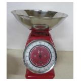 Typhoon Italian Red Steel Kitchen Scale