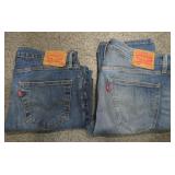 Two Pairs of 34x30 Levis Jeans  - NOTE