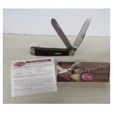 NIB Case XX Trapper Knife w/Box & Warranty - NOTE
