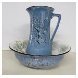 Stoke on Trent W&R Lusterware Basin & Pitcher