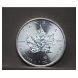 1oz Silver Canada Maple Leaf Proof w/Leaf Privy