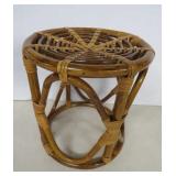 Vtg. Bamboo Drum Frame Stool - 13' Tall