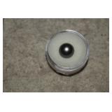 10mm Round Black Cultured Tahitian Pearl w/Gem Jar