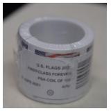 Unopened Roll of Coil US Flag Forever Stamps