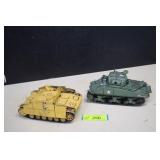 Two Collectible Tank Models