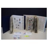 Two Stamp Books. Partial Stamps & Loose Stamps