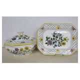 Handpainted Porcelain Pottery from Portugal -NOTE