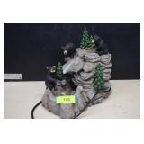 Lodge Themed Bear Fountain