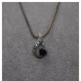 Sterling Chain w/ Topaz Pendant