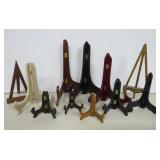 11 Wooden Display Easels - Asstd. Sizes 4-12'