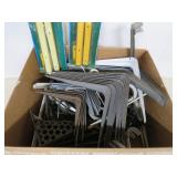 Box of Assorted Shapes and Sizes of Shelf Brackets