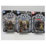 Three 2004 Star Wars Trilogy Collection Figures