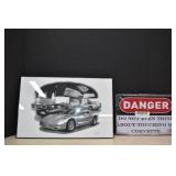 Framed & Signed Tom SanSoucie,Stingray Drive In,