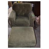 Living Room Chair and Ottoman