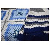 2- Crochet Blankets  58x78 & 40x80'