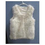 Long Hair Faux Fur Vest - Sz XL/TG