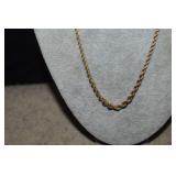 Two Sterling & Gold Overlay Necklace and Bracelet