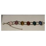 Large 12K GF Egyptian Scarab Bracelet w/ Polished