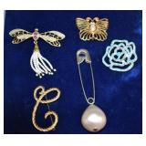 Collection Of Assorted Brooches