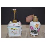 2- Vtg. Porcelain Perfume Bottles,West Germany &