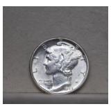 1945 Mercury Silver Dime   Last Year Minted