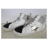 Vtg. Havana Lester White Gold Star Sneakers - 9